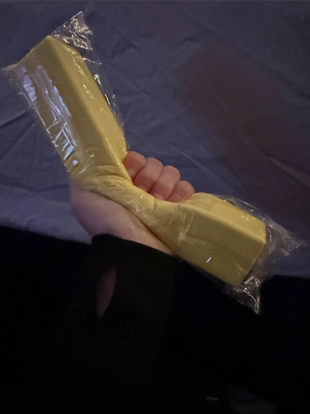 Extra Large Yellow Butter Squishy and Pink Mini Butter Squish